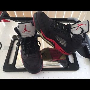 Air Jordan 5 Retro Satin Bred Sneakers